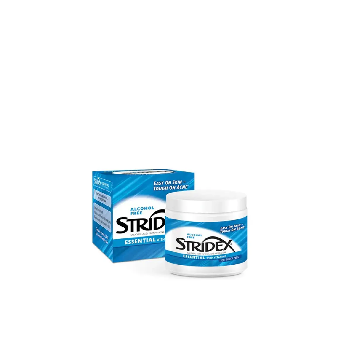 Stridex Essential Acne Pads with Salicylic Acid 1% and Vitamins – 55 Count
