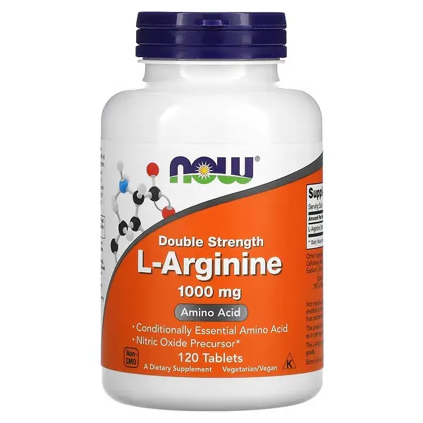[733739000354] Now L-Arginine 1000mg Amino Acid 120 Tablets