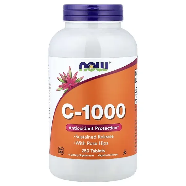 [733739006820] Now C-1000 Sustained Release With Rose Hips – 250 Tablets