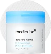 [8809517414315] Medicube Zero Pore Pad Mild 155g (70 Sheets)