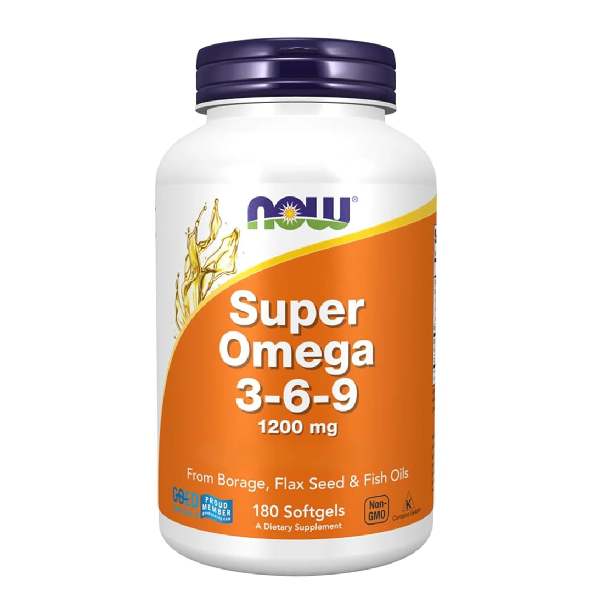[733739018410] Now Foods Super Omega 3-6-9 Fish Oil 180 Softgels