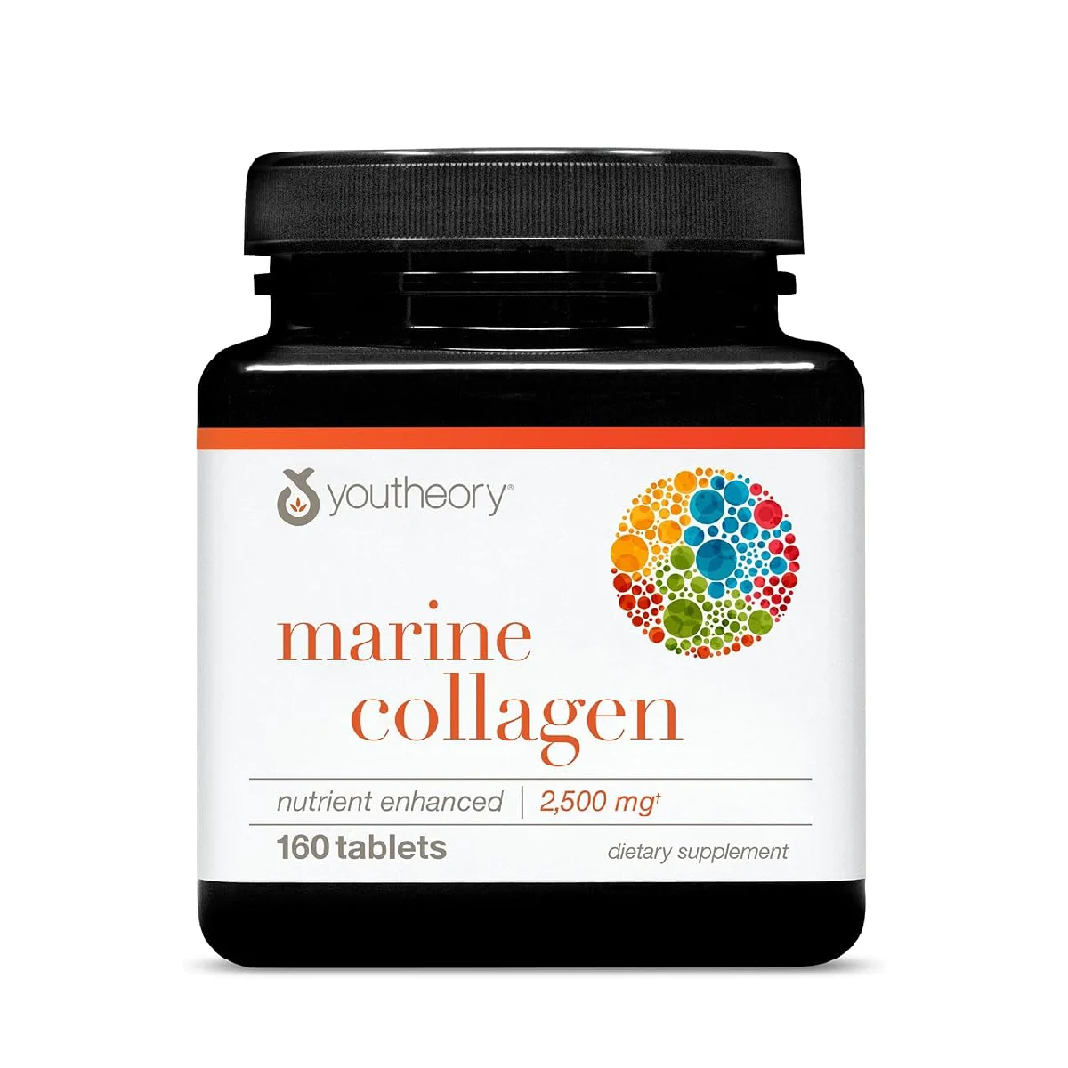 [853244003135] Youtheory Marine Collagen 2500mg Tablets – 160 Count