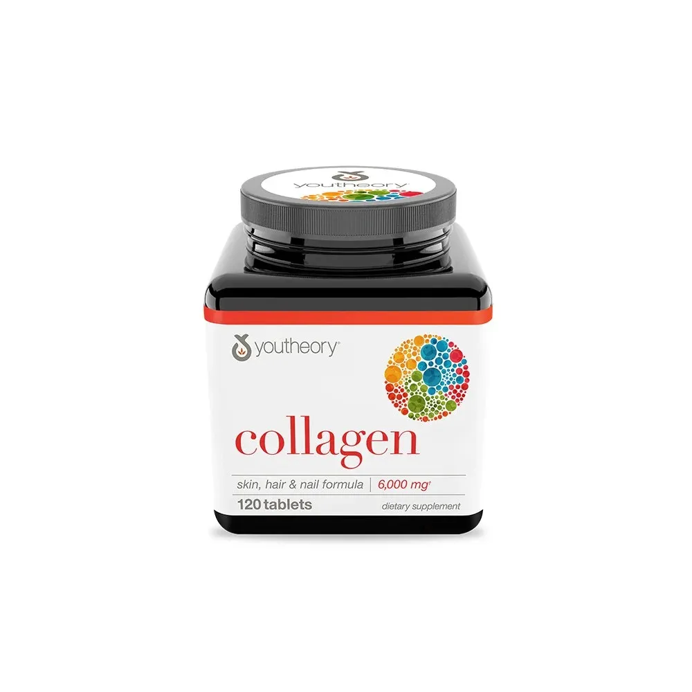 [853244003005] Youtheory Collagen Advanced Formula 6000mg 120 Tablets