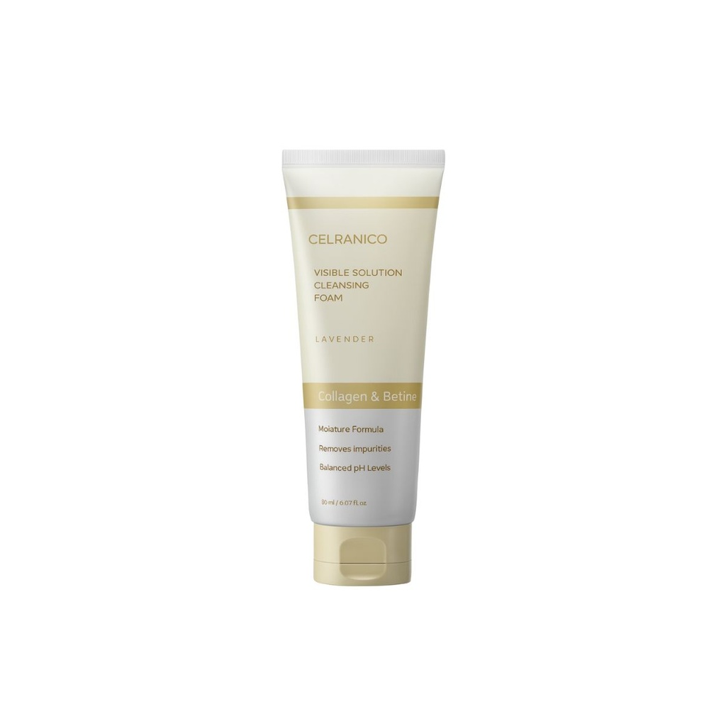 [8809667081269] Celranico Wrinkle Solution Cleansing Foam Collagen & Retinol 120ml
