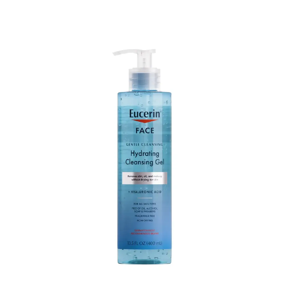 [072140036287] Eucerin Hydrating Face Cleansing Gel with Hyaluronic Acid 400ml
