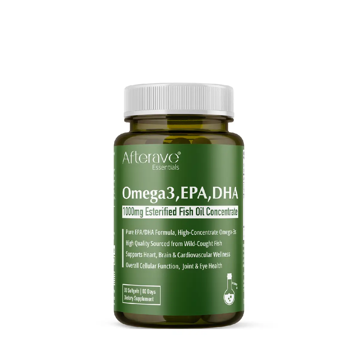 [794775069798] Afterave Essentials Omega-3 Fish Oil 1000mg (EPA & DHA) – 75 Softgels