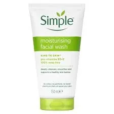 [5011451103870] Simple Moisturising Facial Wash Kind to Skin – Pro-Vitamins B5 + E – 150 ml