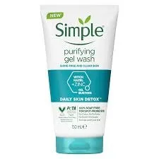[8710447474419] Simple Purifying Gel Wash with 5% Witch Hazel & Zinc – 150ml