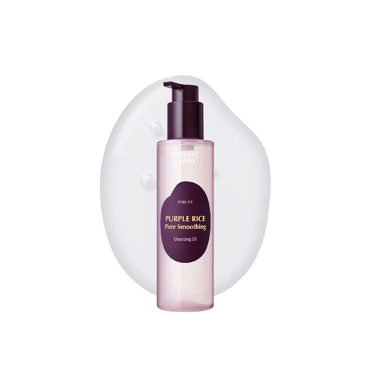 [8809875456033] EQQUAL BERRY Purple Rice Pore Fit Smoothing Cleansing Oil 200ml