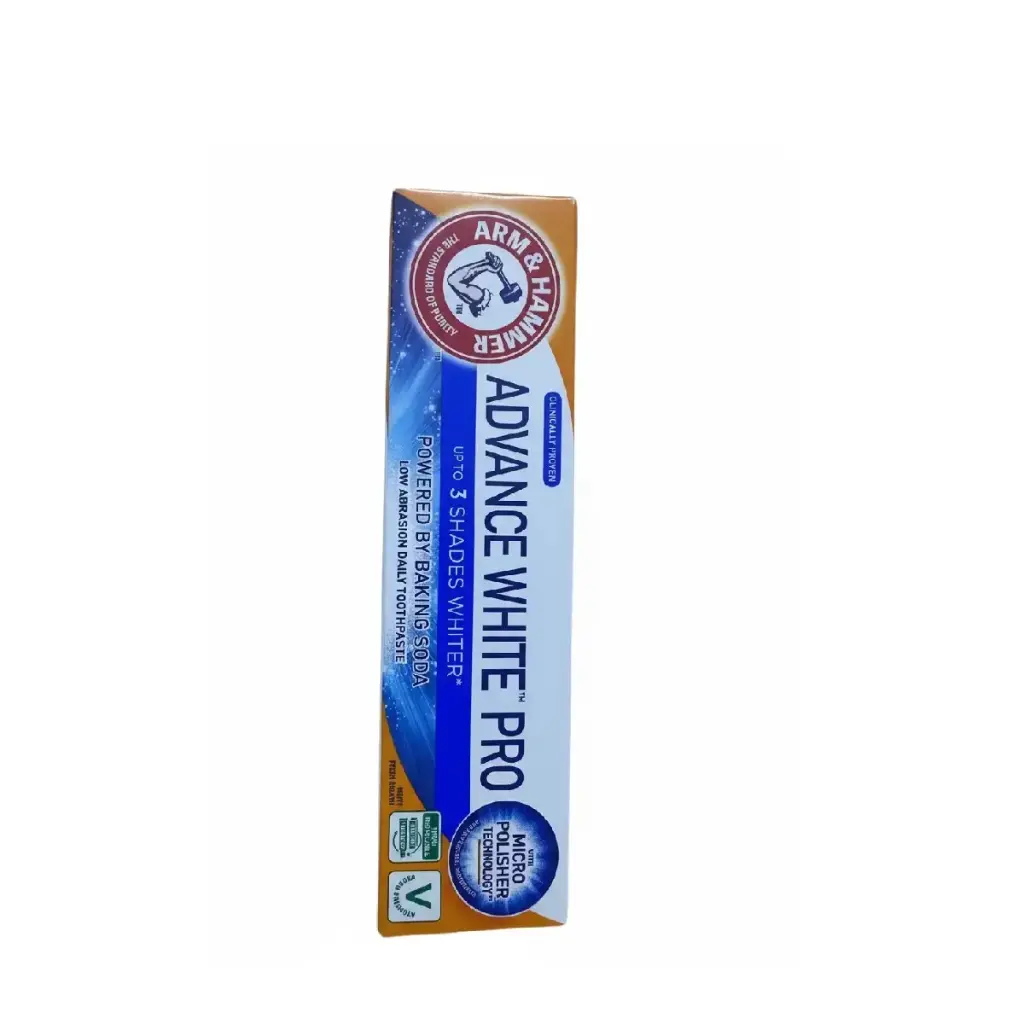 [5010724534847] ARM &amp; HAMMER Advance White Pro Toothpaste, 75ml - Whitening with Baking Soda