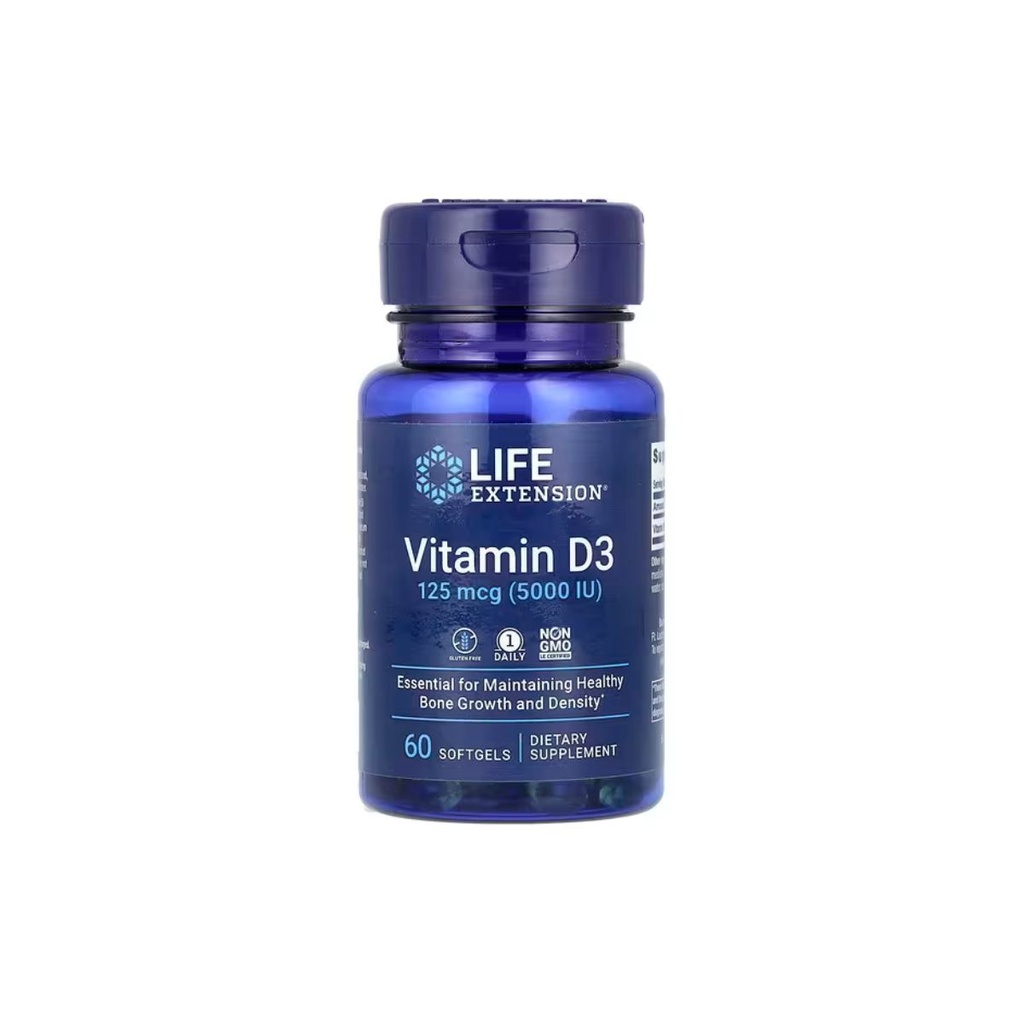 [737870171362] Life Extension Vitamin D3 125 mcg - 60 Softgels