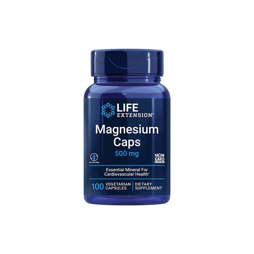 [737870145912] Life Extension Magnesium Caps 500mg 100 Vegetarian Capsules