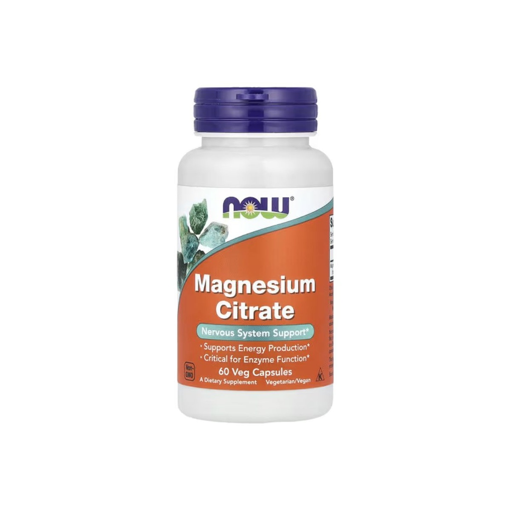 [733739012913] NOW Magnesium Citrate 60 Capsules