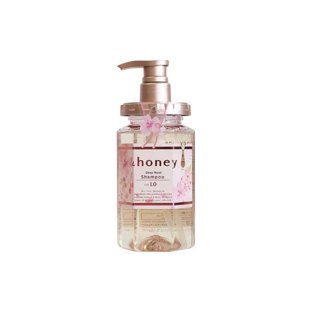 [4589546891298] honey Deep Moist Cherry Blossom Honey Shampoo 440 ml