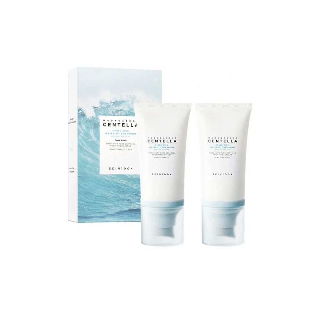 [8809913830122] SKIN1004 Centella Hyalu‑Cica Water‑Fit Sun Serum SPF 50+ PA++++ Twin Pack (2 × 50 ml)