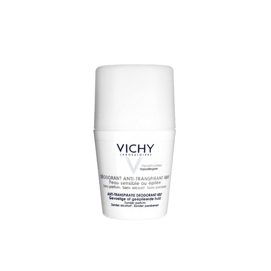 [3337871320324] Vichy Déodorant Anti‑Transpirant 48 H Peau Sensible ou Épilée – Roll‑On 50ml