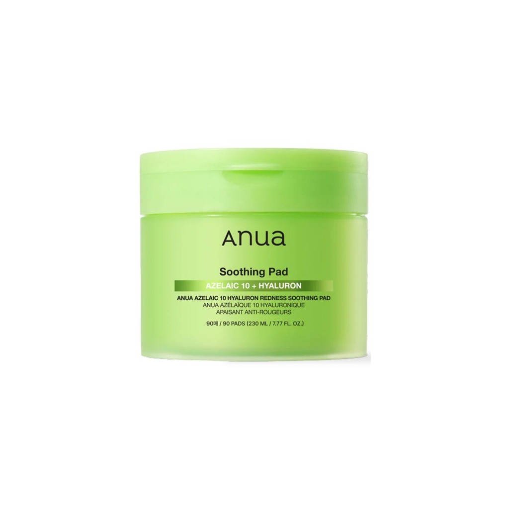 [8809640738227] Anua Azelaic 10 + Hyaluron Redness Soothing Pad 230 ml / 90 Pads