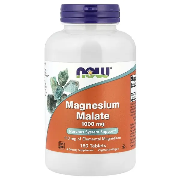 NOW Magnesium Malate 1000mg 180 Tablets