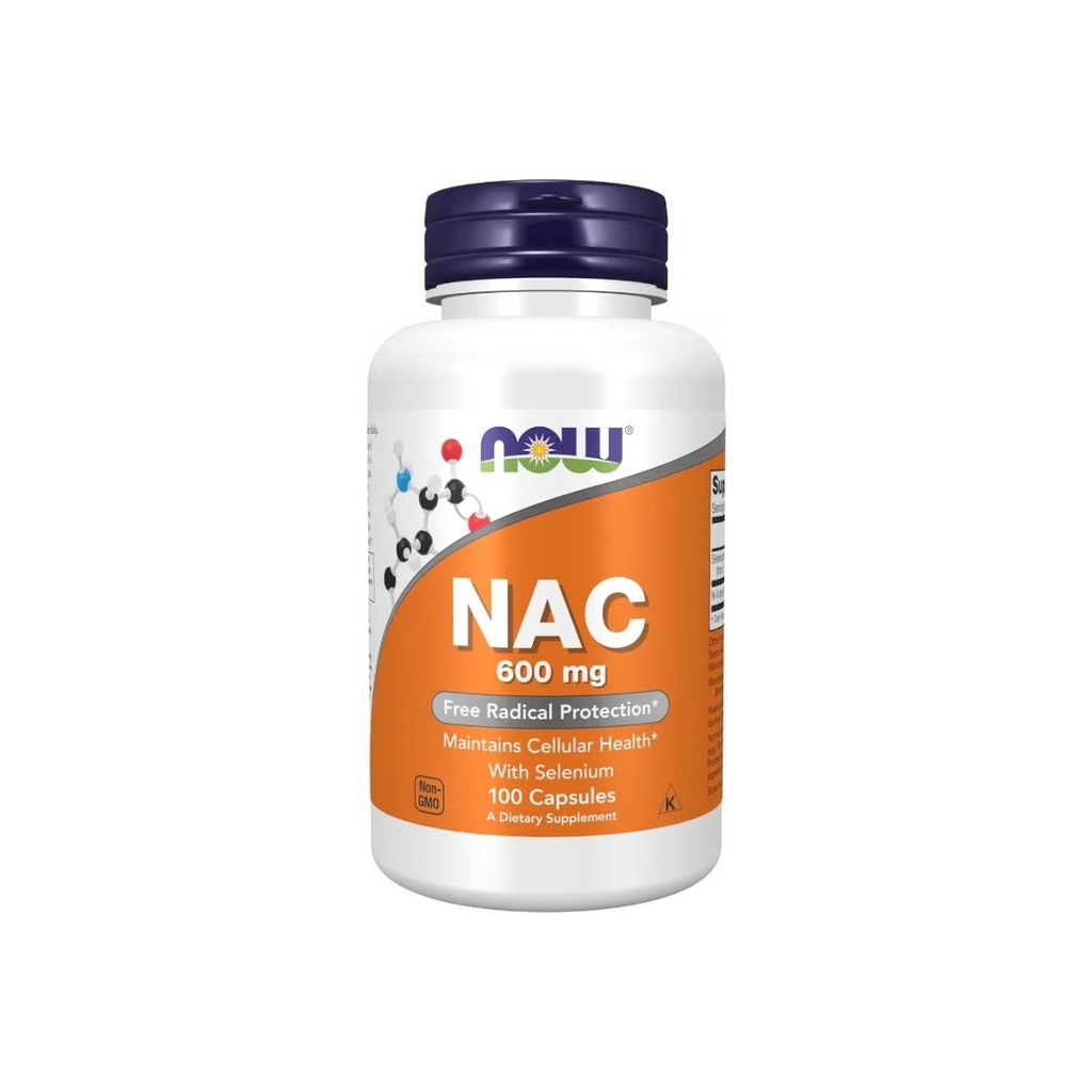 [733739000859] NOW Foods, NAC 600 mg with Selenium, 100 Capsules