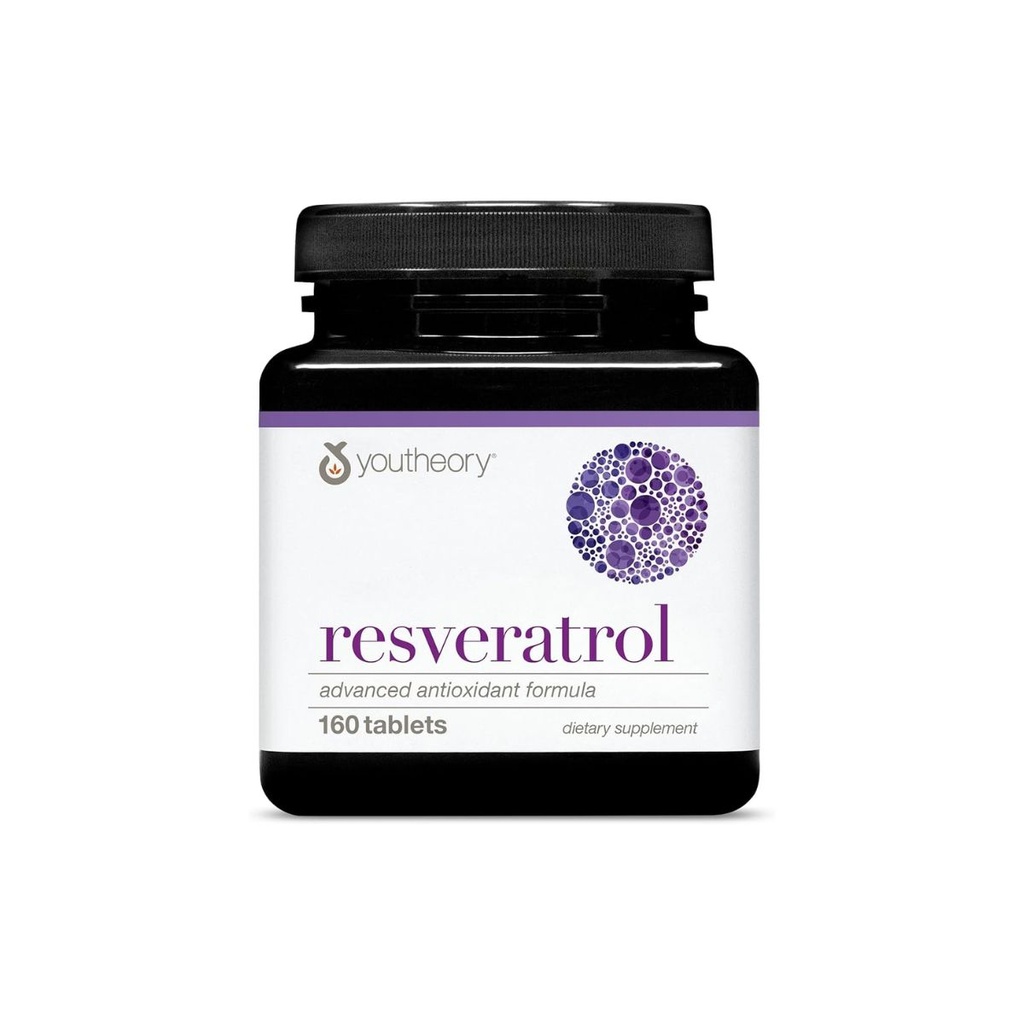 Youtheory Resveratrol Advanced Antioxidant Formula – 160 Tablets