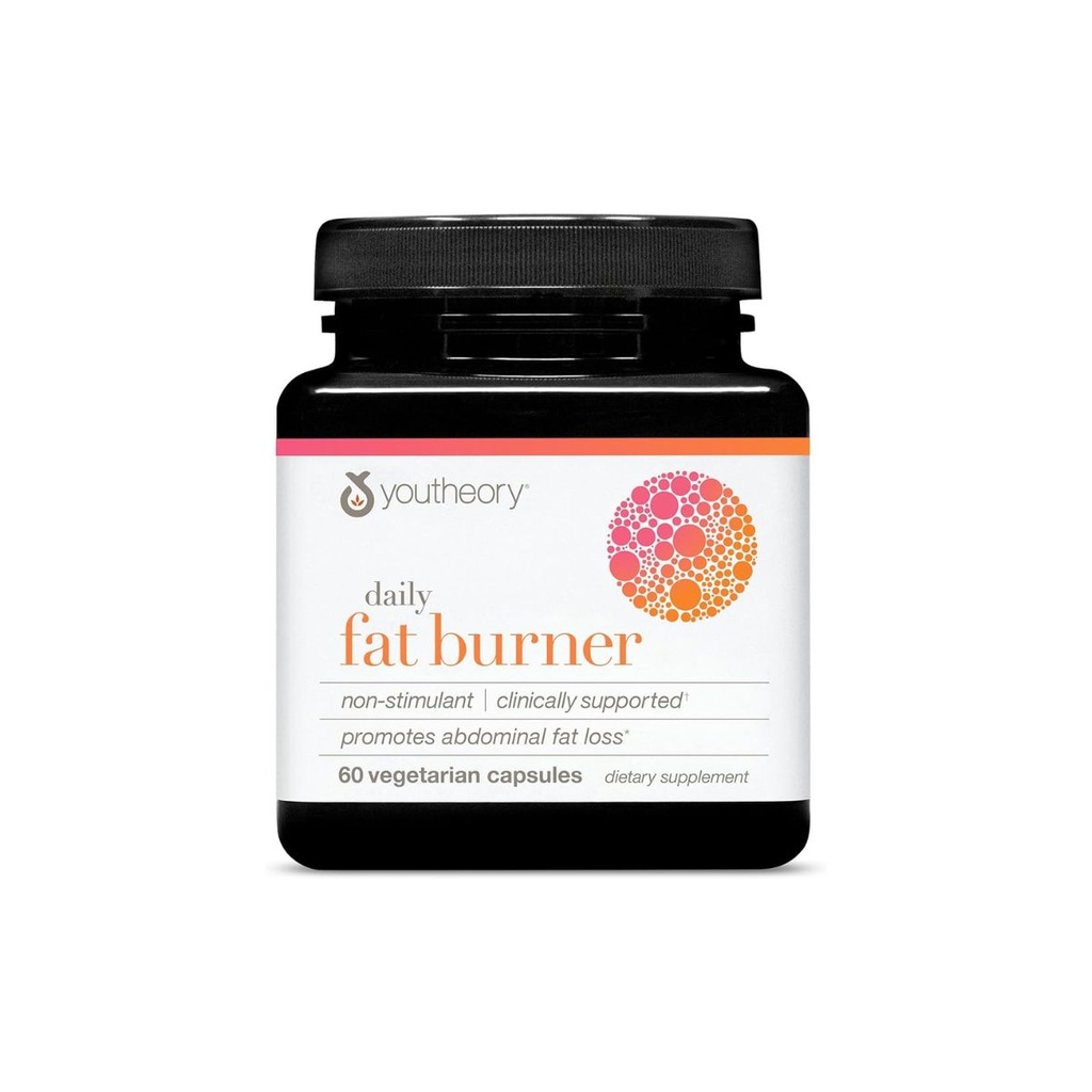 [850021920098] Youtheory Daily Fat Burner 60 Vegetarian Capsules