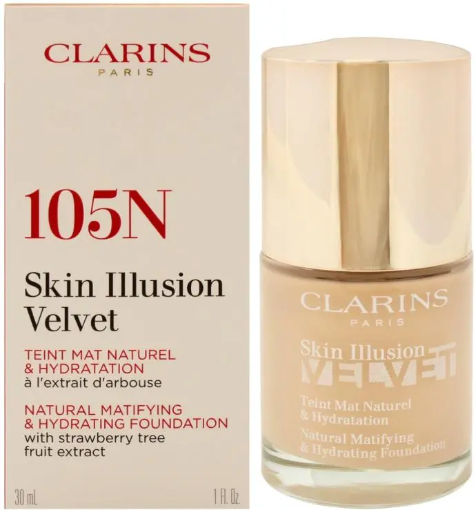 [3380810234305] Clarins Skin Illusion Hydrating Foundation SPF 15 - 30ml #105