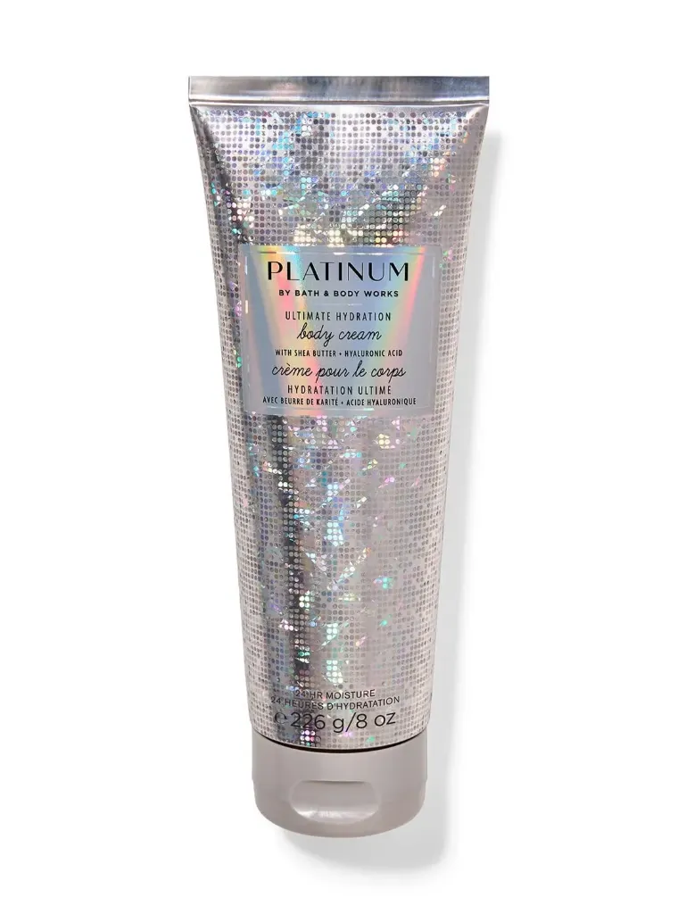 [667559302872] bath & body platinum body cream 226g