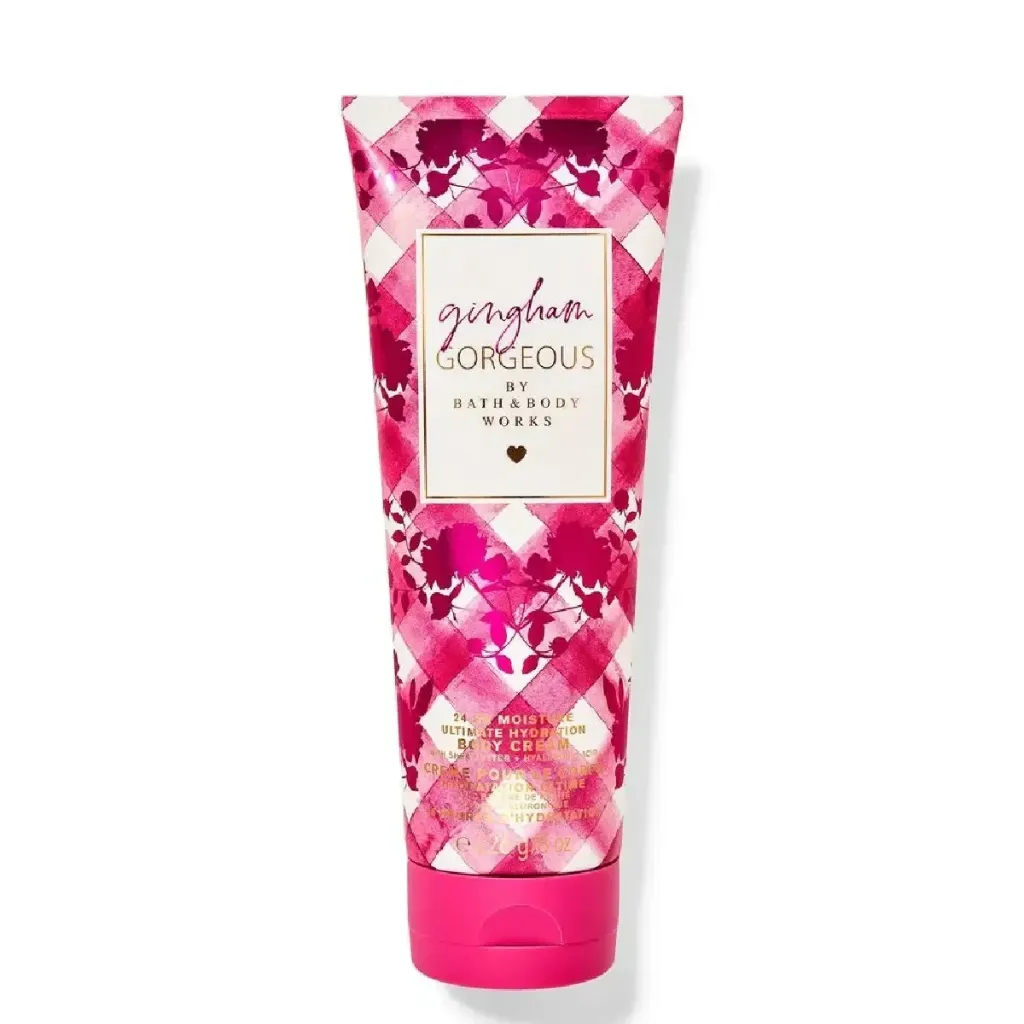 bath & body gingham gorgeous body cream 226g
