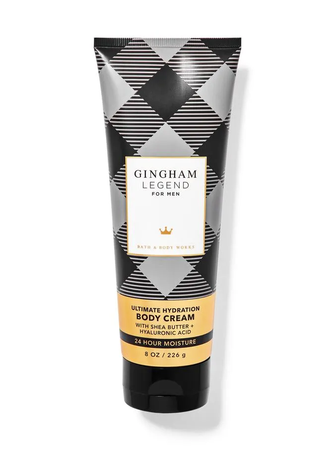 bath & body gingham legend body cream 226g
