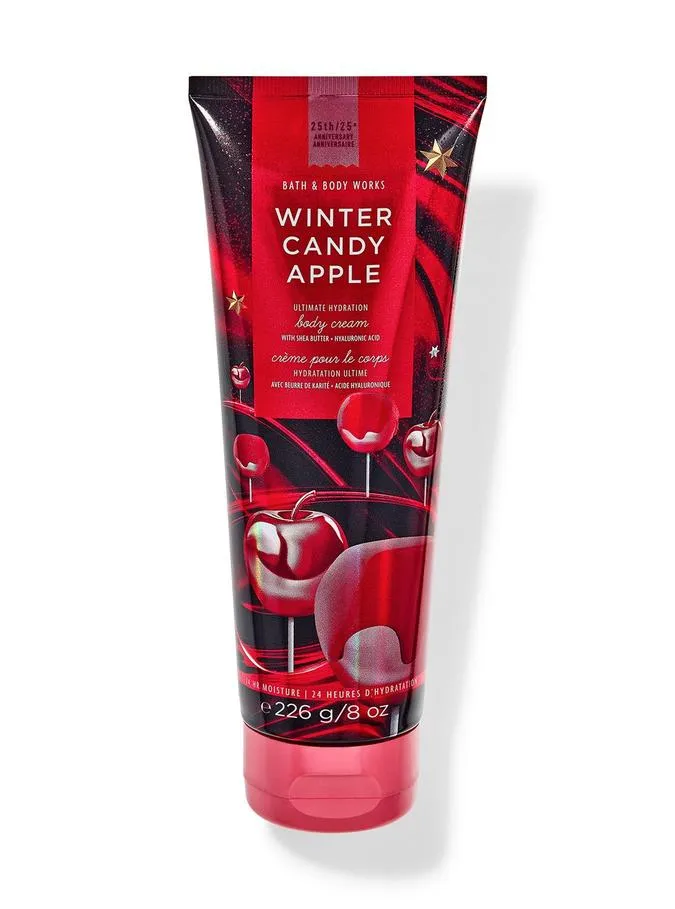bath & body winter candy apple body cream 226g