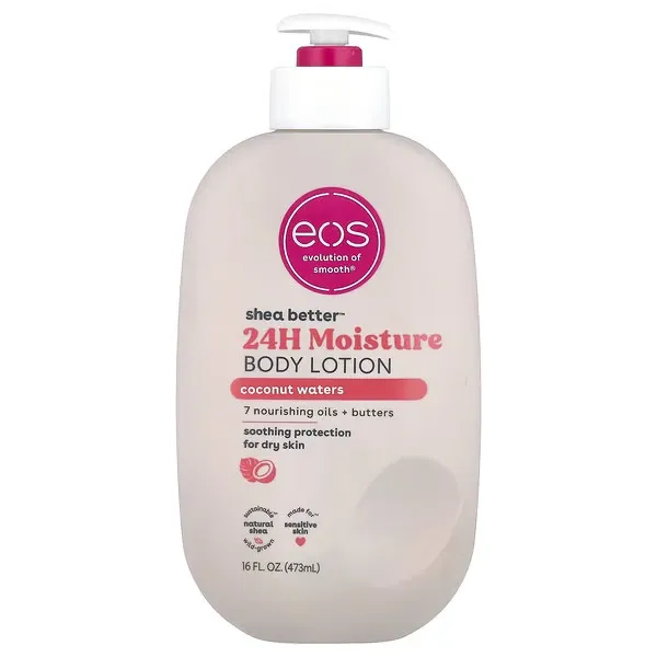 [840044707028] EOS, Shea Better™, 24H Moisture Body Lotion, Coconut Waters (473 ml)