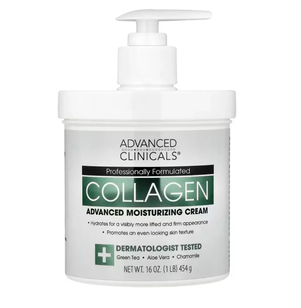 [819265006395] Advanced Clinicals, Collagen, Advanced Moisturizing Cream (454 g)