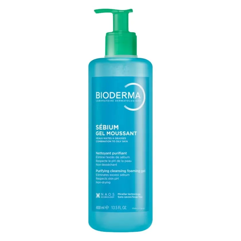 Bioderma SebiumGel Moussant Purifying Cleansing Foaming Gel 400ml