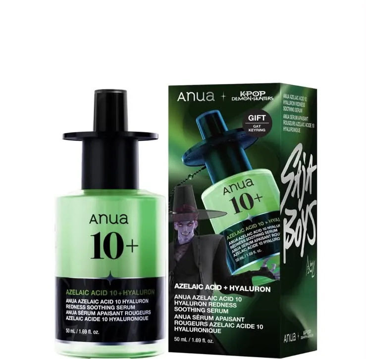 Anua KPop Demon Hunters Azelaic Acid 10 Hyaluron Redness Soothing Serum 50ml