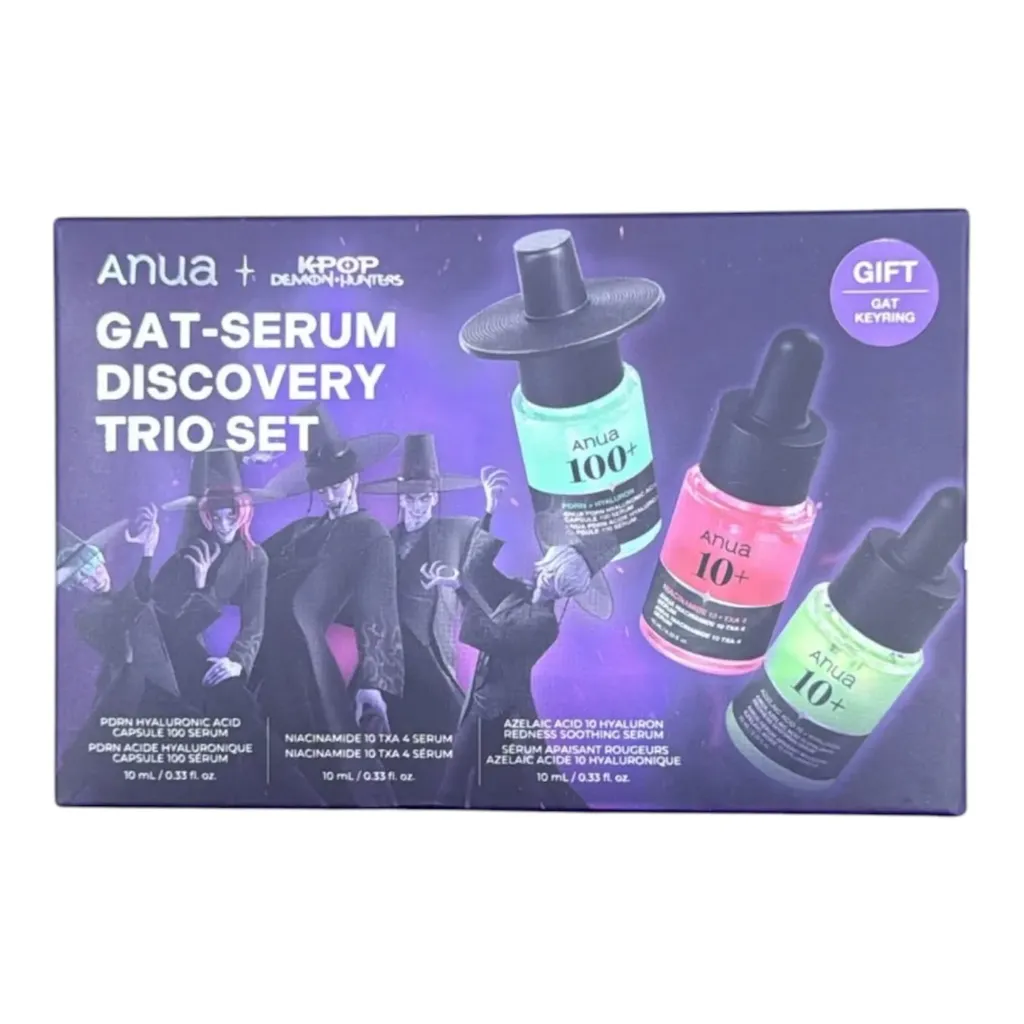 Anua KPop Demon Hunters Gat-Serum Discovery Trio Set