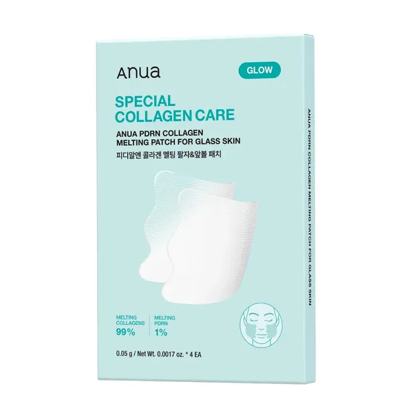 Anua Pdrn Special Collagen Care Melting Patch For Glass Skin 4Ea