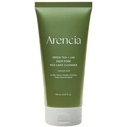 Arencia Green Tea + LHA Deep Pore rice cake cleanser 150gm