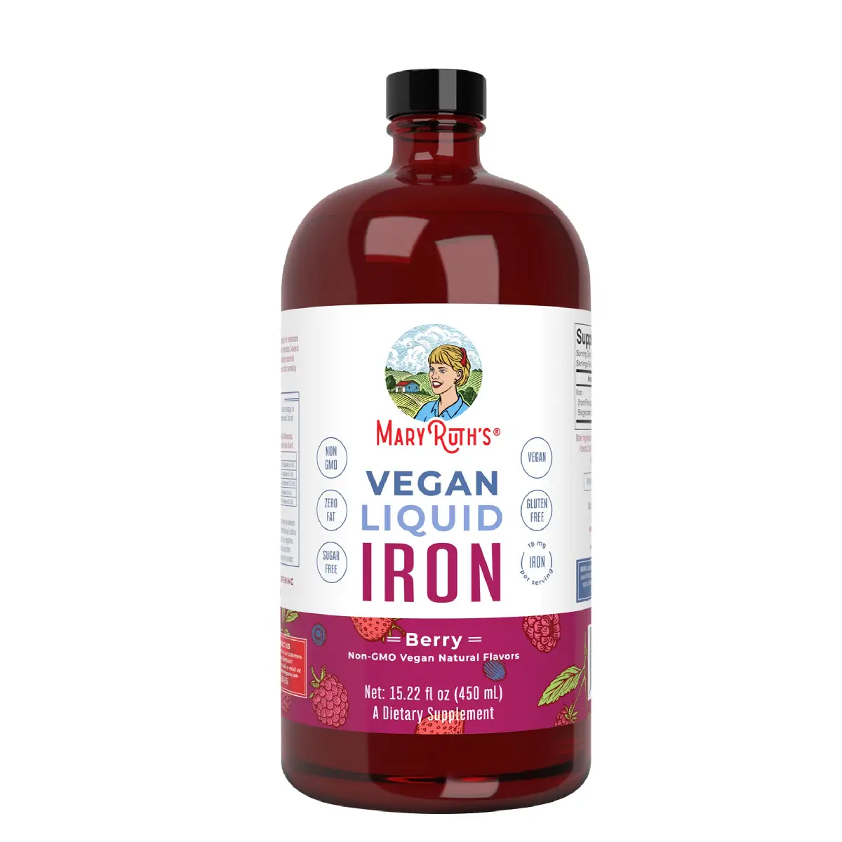 MaryRuth’s Vegan Liquid Iron Berry Dietary Supplement 50 ml