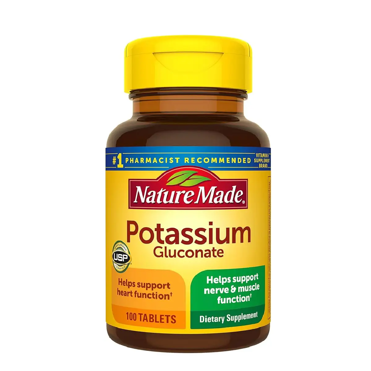 Nature Made Potassium Gluconate – 100 Tablets