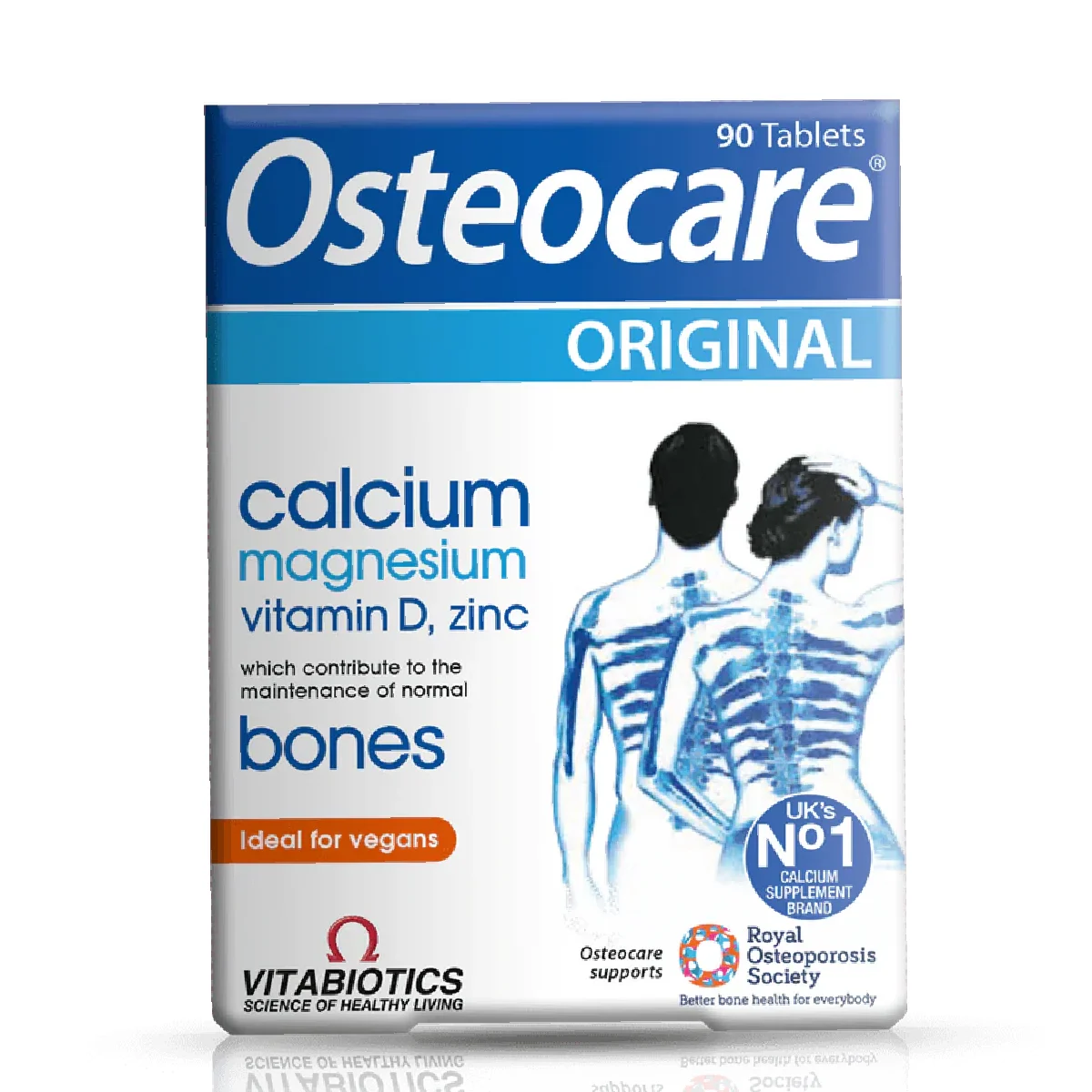 Vitabiotics Osteocare Original Calcium Magnesium Vitamin D & Zinc for Bone Health – 90 Vegan Tablets