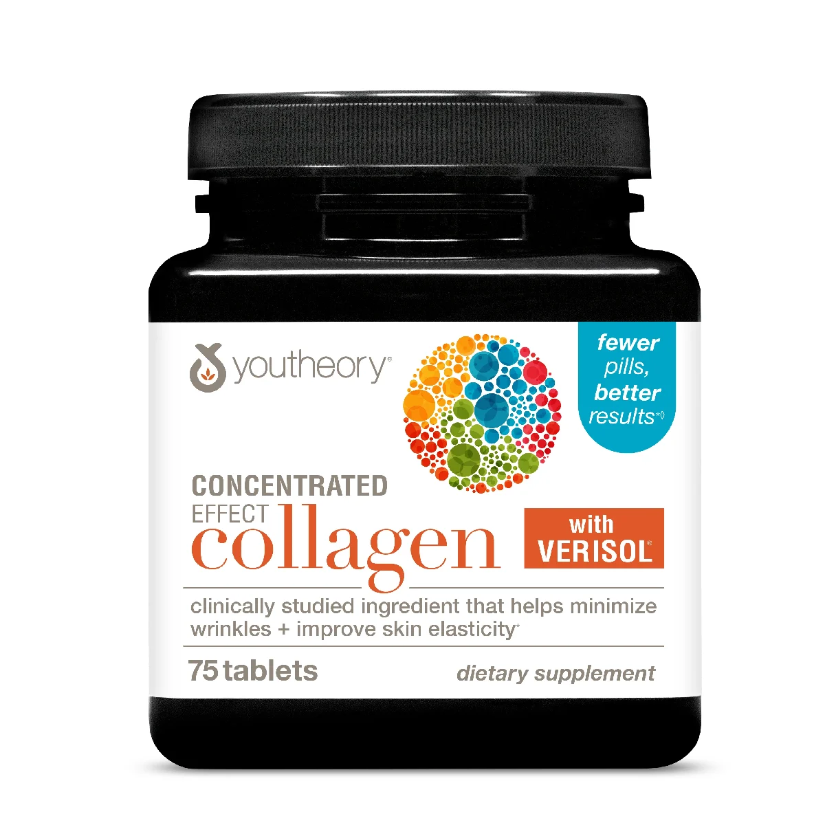 Youtheory Collagen Concentrated Effect 75 Tablets – Dietary Supplement