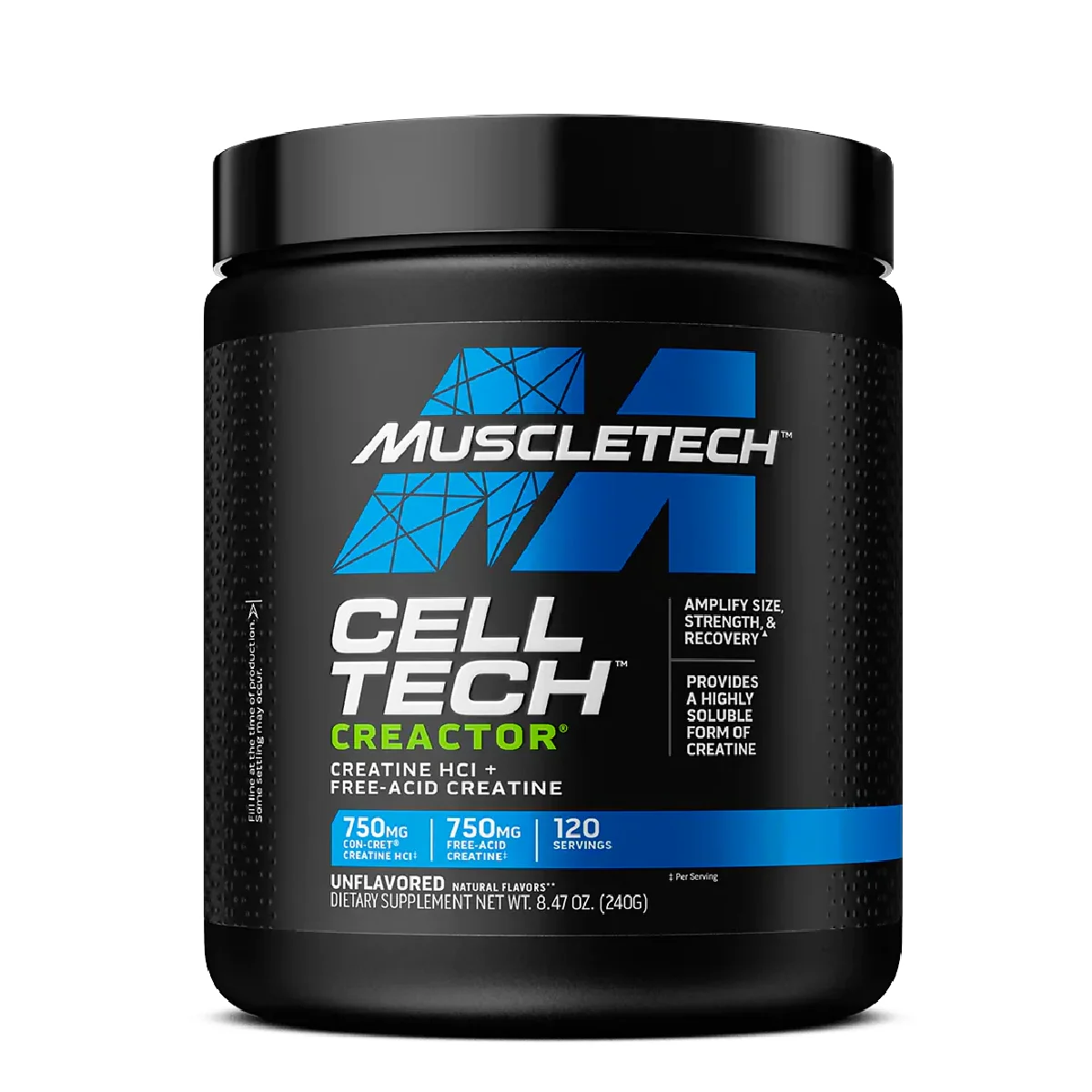 Muscletech Cell Tech Creactor Creatine HCI Free Acid Powder 240g (120 Servings)