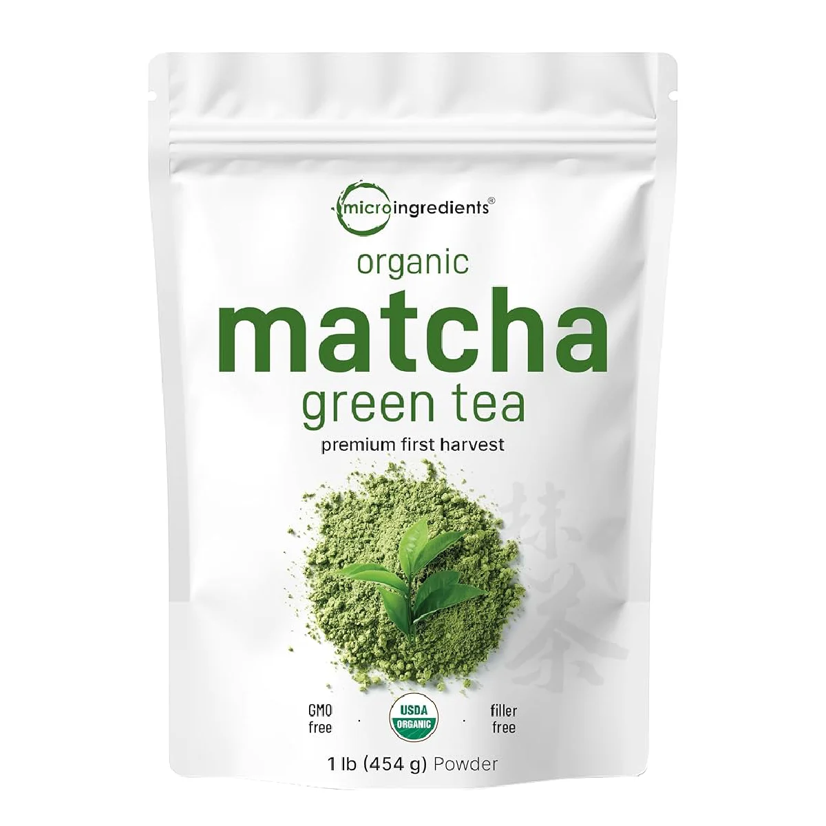 Micro Ingredients Organic Matcha Green Tea Powder Premium First Harvest 454g